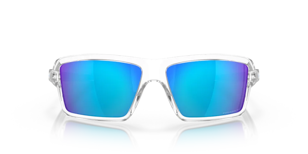 Oakley Sunglasses CABLES OO9129-05 Polished Clear, Prizm Sapphire Polarized