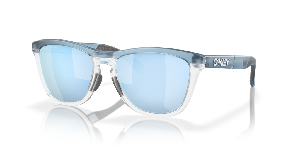 Oakley Sunglasses FROGSKINS RANGE Transparent Stonewash/Prizm Deep Water Polarized OO9284-09