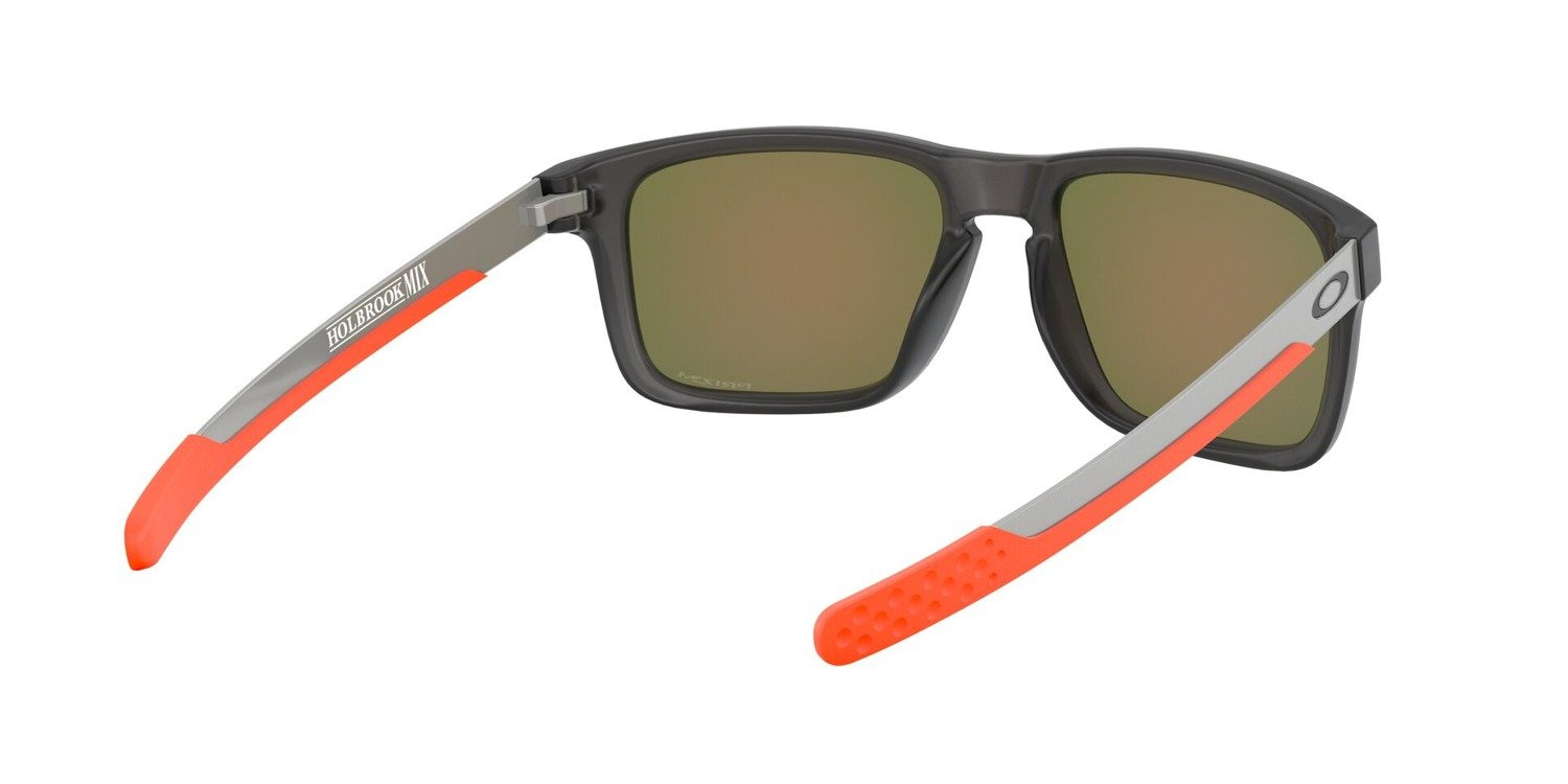 Oakley Okulary przeciwsłoneczne HOLBROOK MIX Matte Grey Smoke / Prizm Ruby OO9384-15