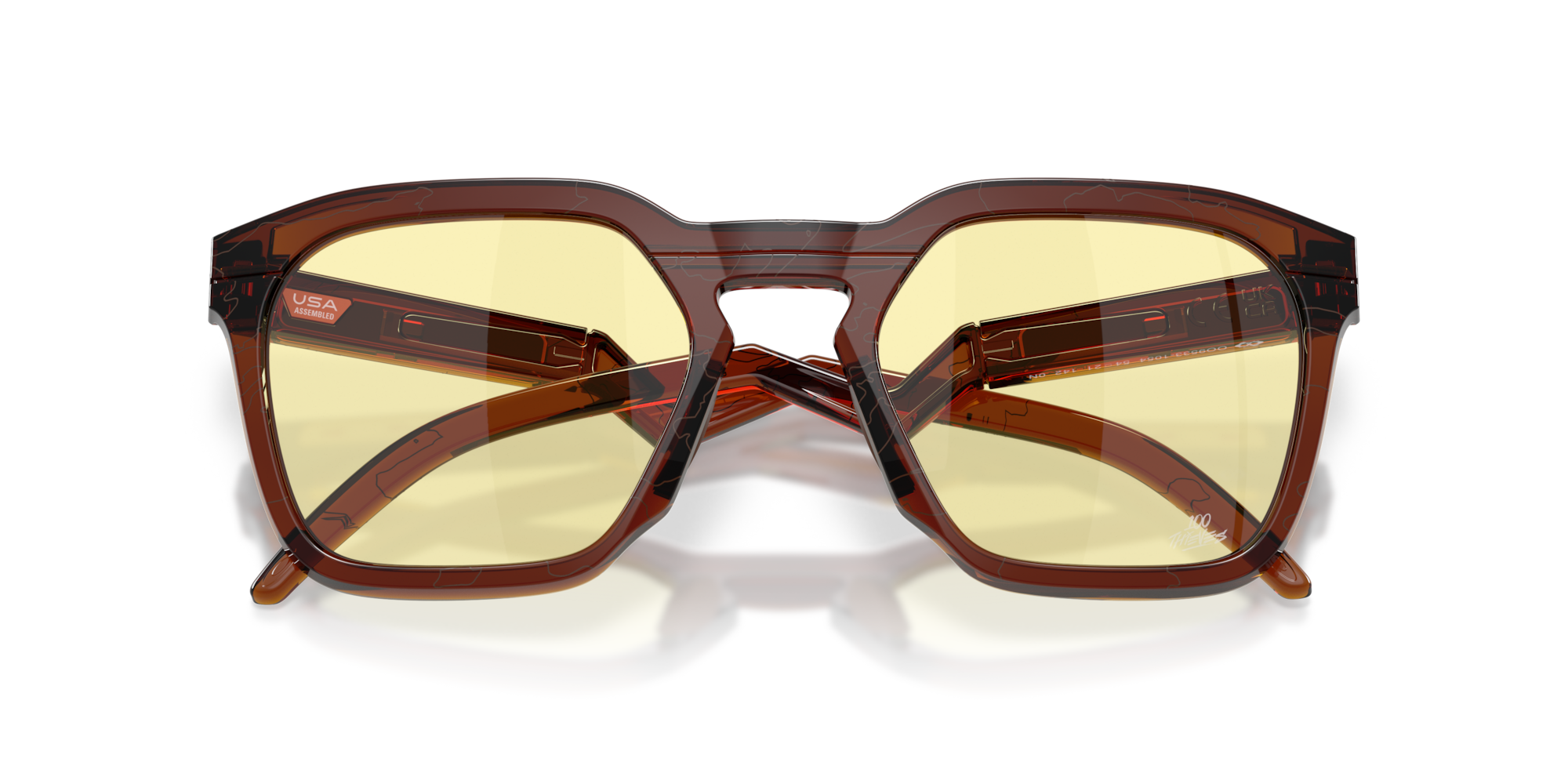 Oakley Okulary przeciwsłoneczne HSTN SQ 100 Thieves Collection Dark Amber / Prizm Gaming™ 2.0 OO9533-10