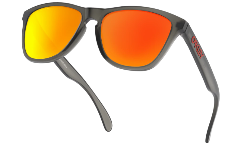 Oakley Sunglasses FROGSKINS Matte Grey Smoke / Prizm Ruby Polarized OO9013-F8