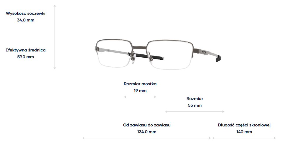 Oakley Okulary korekcyjne Foil Rq 0.5 OX3100-04