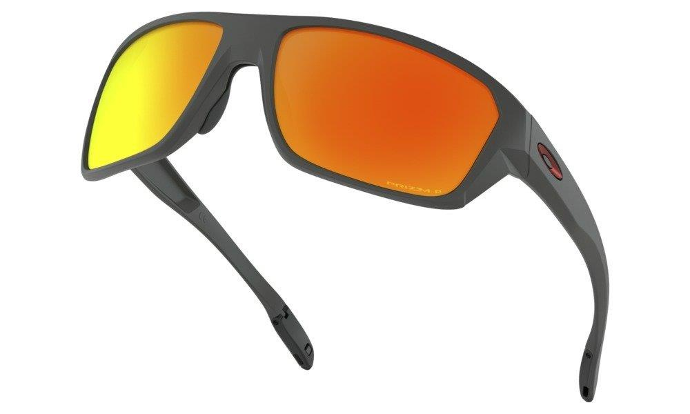 Oakley Okulary przeciwsłoneczne SPLIT SHOT Matte Heather Grey/Prizm Ruby Polarized OO9416-08