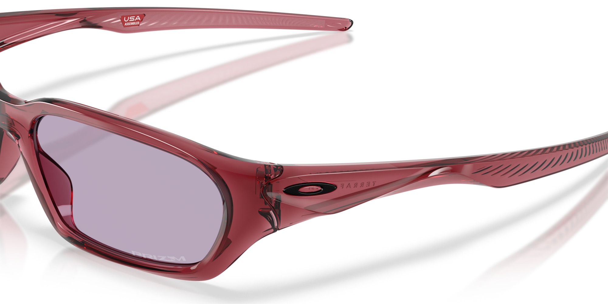 Oakley Sunglasses TERRAFORMA Transparent Iron Red/Prizm Slate OO9530-10