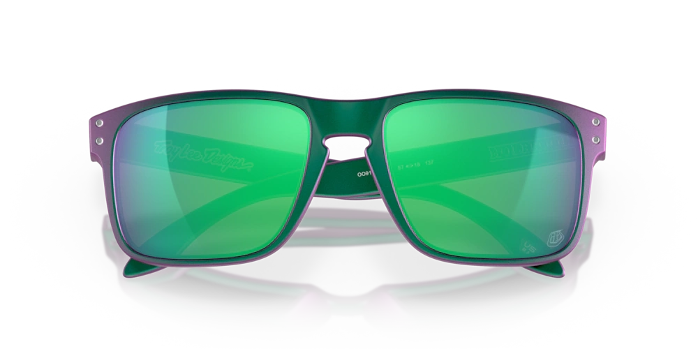 Oakley Sunglasses HOLBROOK Troy Lee Designs Matte Purple Green Shift,Prizm Jade OO9102-T4