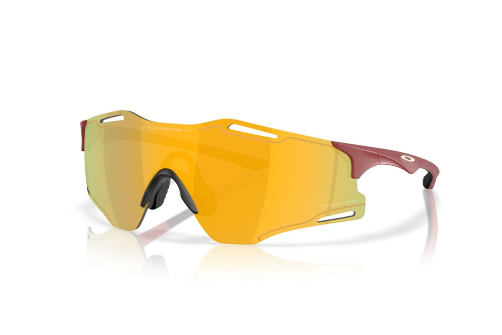 Oakley Okulary przeciwsłoneczne CYBR ZERO Matte Iron Red / Prizm 24k OO9512D-03
