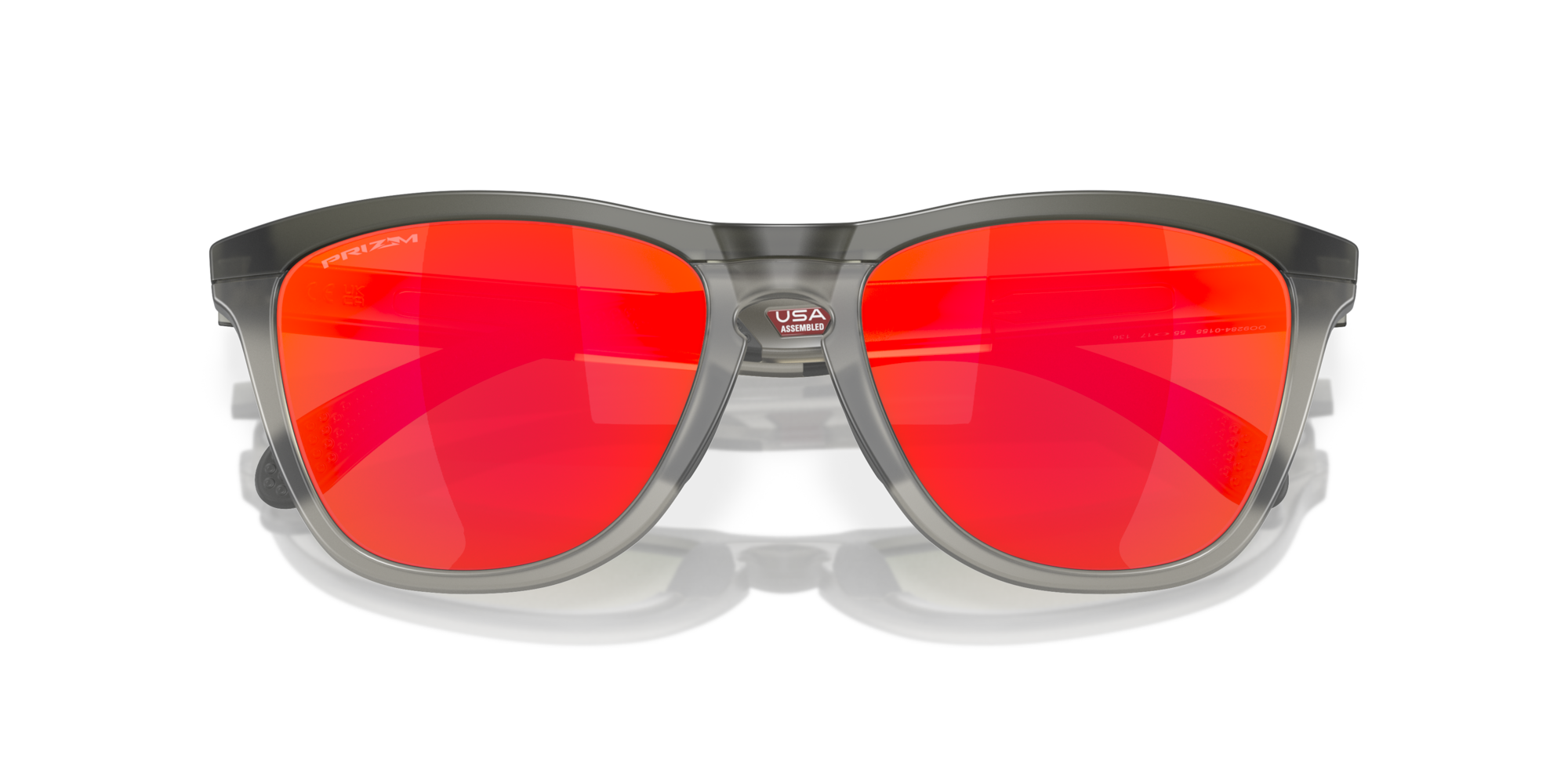 Oakley Sunglasses FROGSKINS RANGE Matte Grey Smoke/Grey Ink/Prizm Ruby OO9284-01