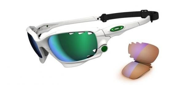 Oakley Sunglasses RACING JACKET Matte White/Jade Iridium VTD & P42 VTD OO9171-18