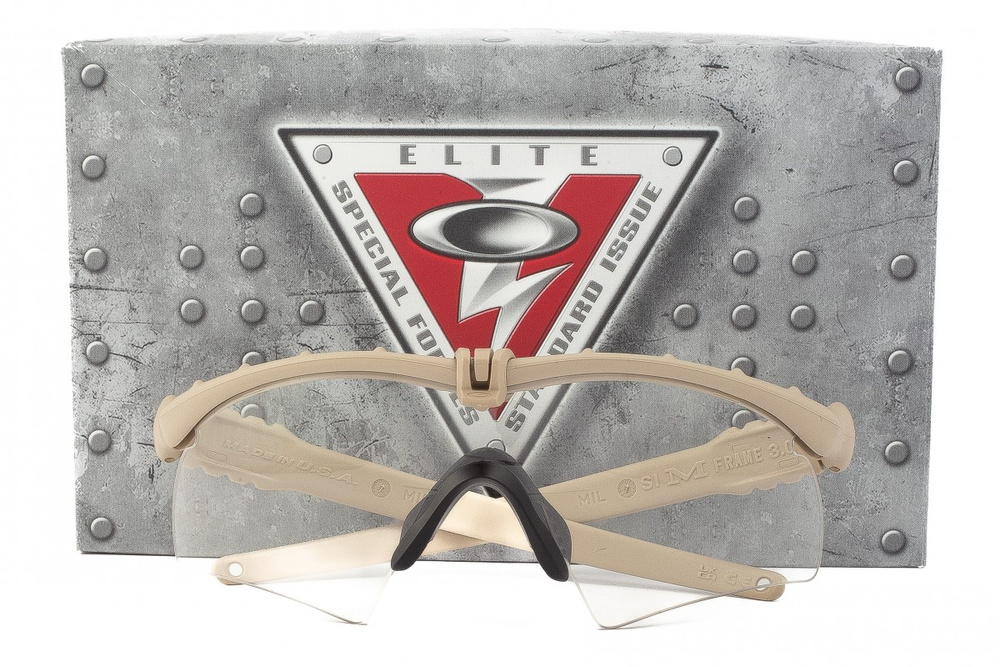 Oakley Okulary przeciwsłoneczne Balistyczne SI BALLISTIC M FRAME 3.0 Desert Tan/Clear OO9146-27