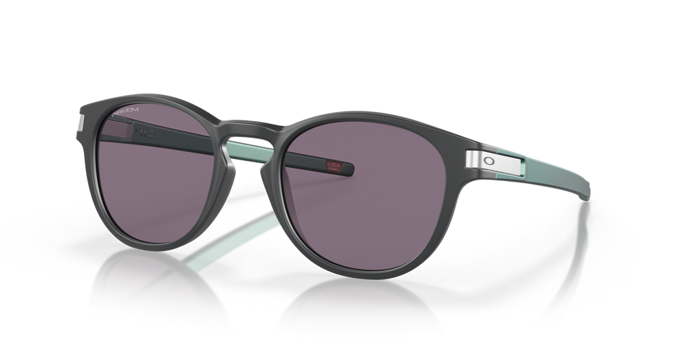 Oakley Okulary przeciwsłoneczne Latch Matte Carbon, Prizm Grey OO9265-62