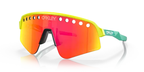 Oakley Okulary przeciwsłoneczne SUTRO Lite Sweep Vented Tennis Ball Yellow, Prizm Ruby OO9465-06